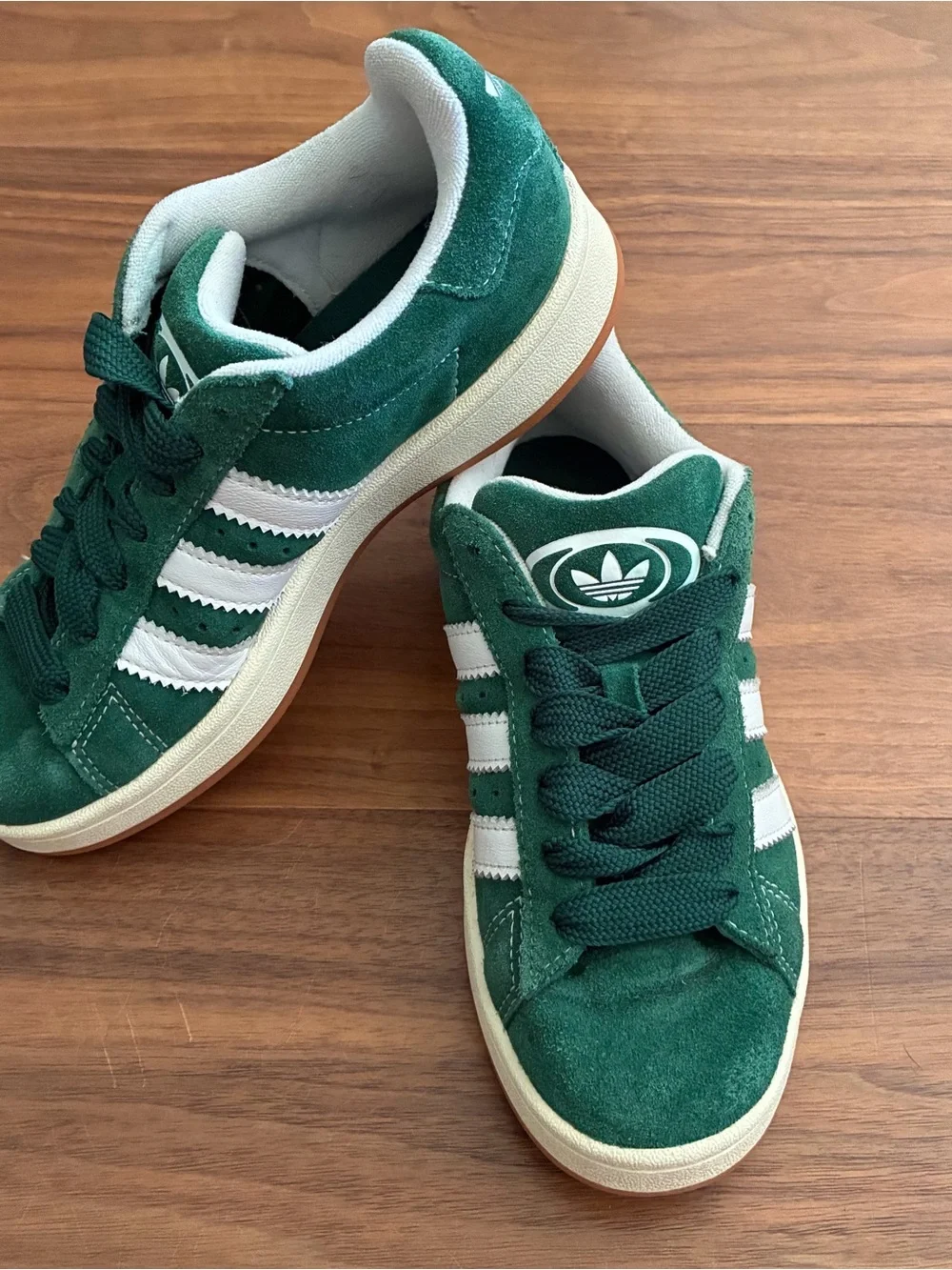 Adidas Campus 00s Green Suede Gum Sole Sneakers Men’s 5